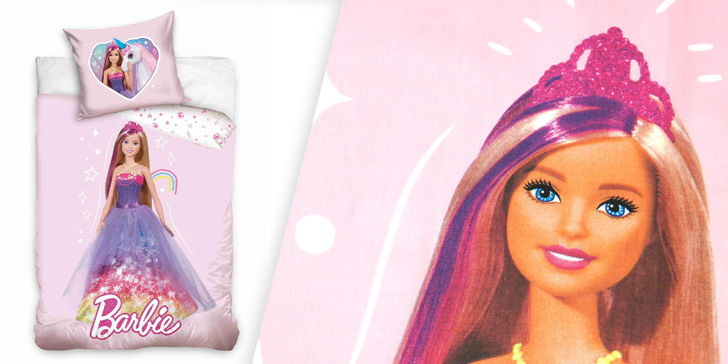 Pościel 100x135 barbie unicorn